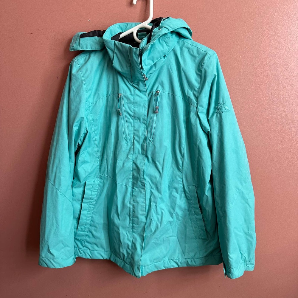 Zero xposur winter jacket ski style aqua blue size Large women’s